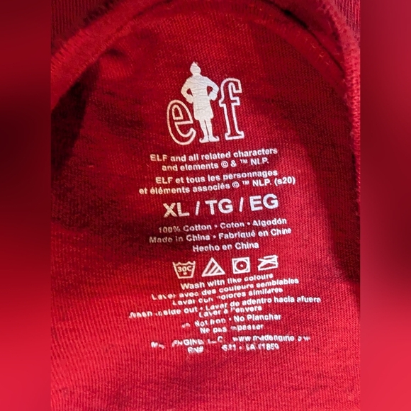 ELF Buddy the ELF Santa Graphic T-Shirt woman's Size XL - Picture 5 of 7